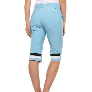 🆕 Belyn Key Oxford blue Pedal Pusher Golf Capri size large